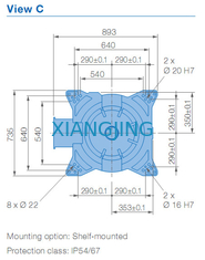 YASKAWA GP165R ব্যবহৃত রোবট আর্ম 165kg পেলোড 3143mm আর্ম রোবট