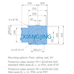 6 Axis YASKAWA GP25 পিক অ্যান্ড প্লেস মেশিন 25 কেজি পেলোড 1730 মিমি আর্ম ইন্ডাস্ট্রিয়াল রোবট