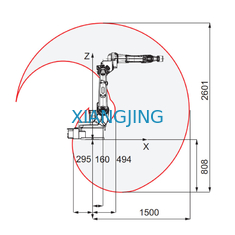 ABB 6 অক্ষ ব্যবহৃত ওয়েল্ডিং রোবট IRB 1520ID রোবট ওয়েল্ডিং মেশিন পেলোড 4 কেজি