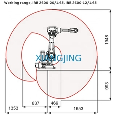 ইন্ডাস্ট্রিয়াল ABB IRB 2600 20Kg Payload 6 Axis Handling Robot ব্যবহৃত রোবট আর্ম